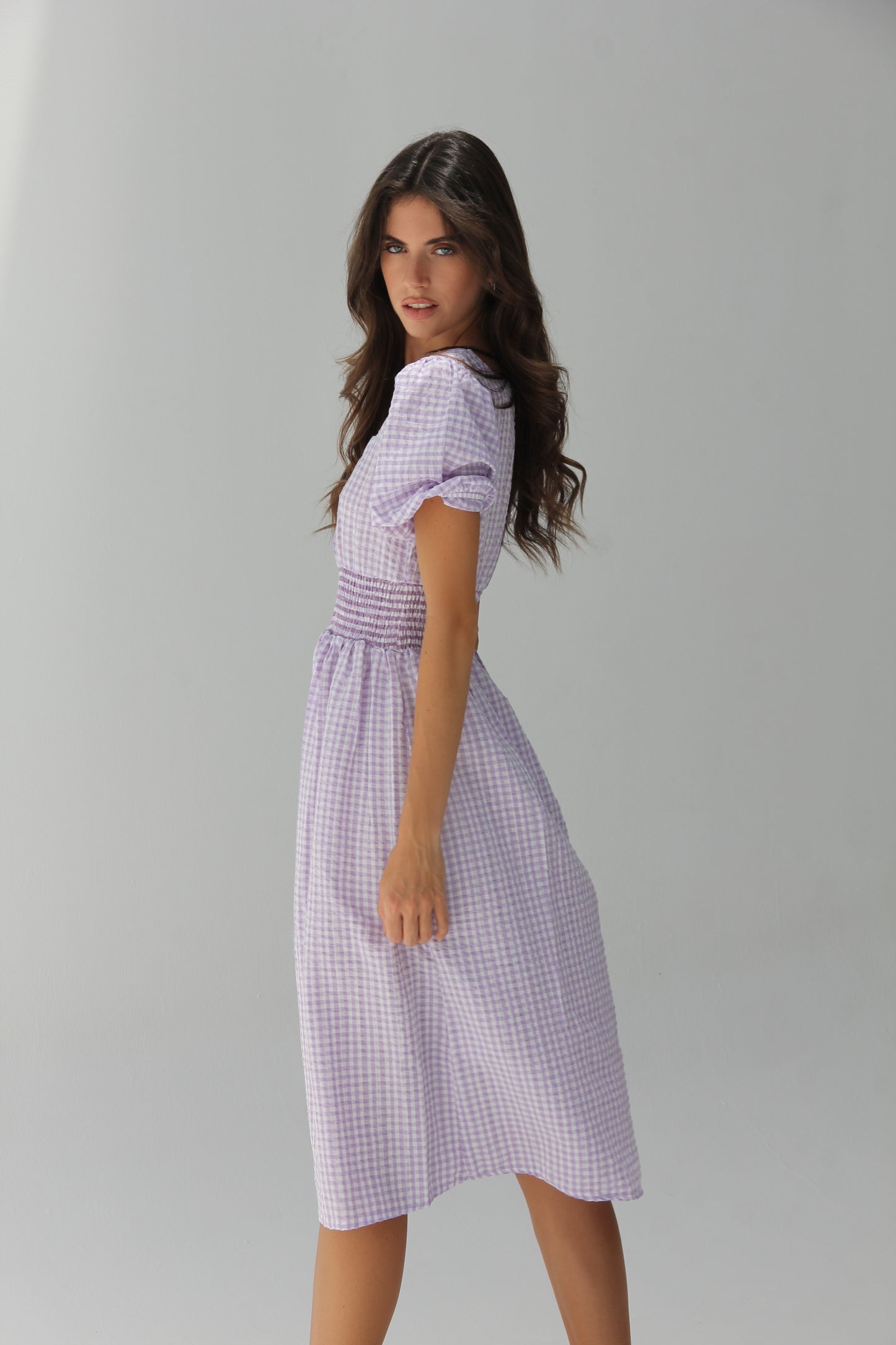 Lavender Midi Dress