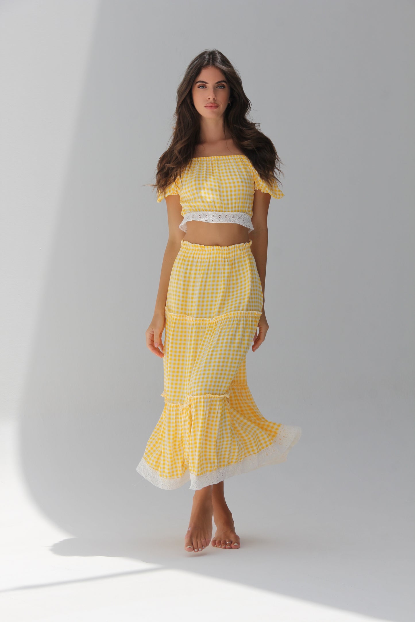 Jaune Lace Set
