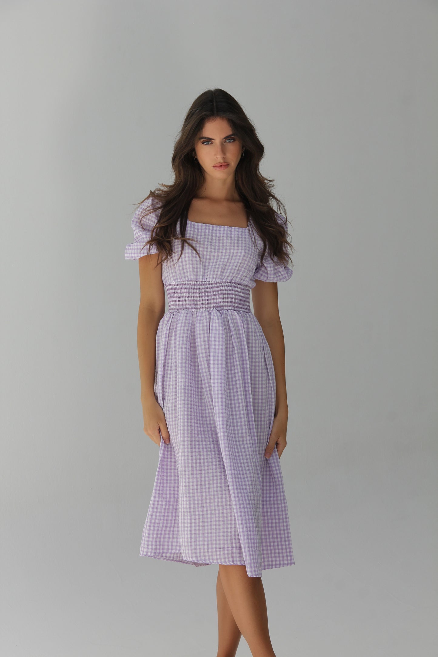 Lavender Midi Dress
