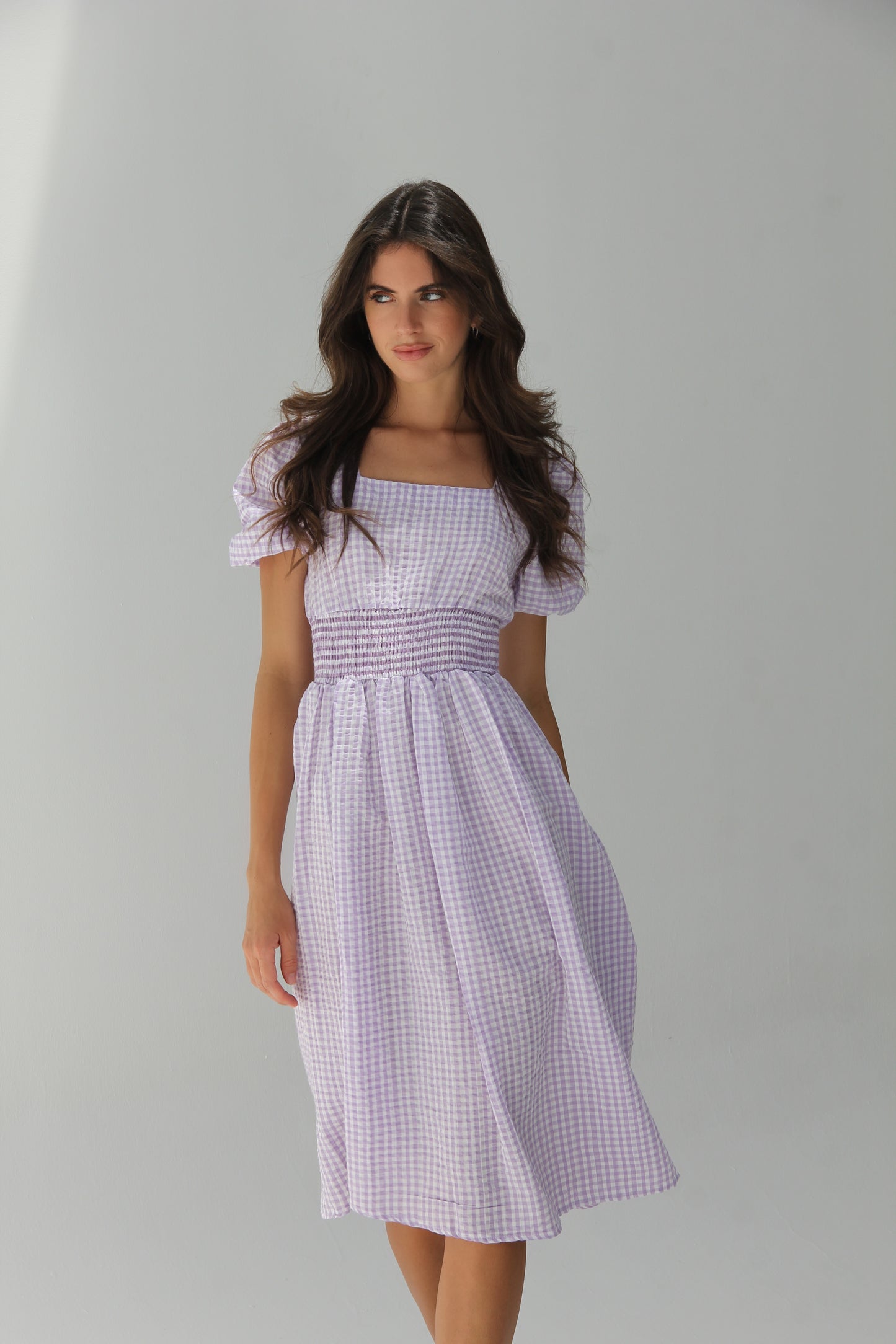 Lavender Midi Dress