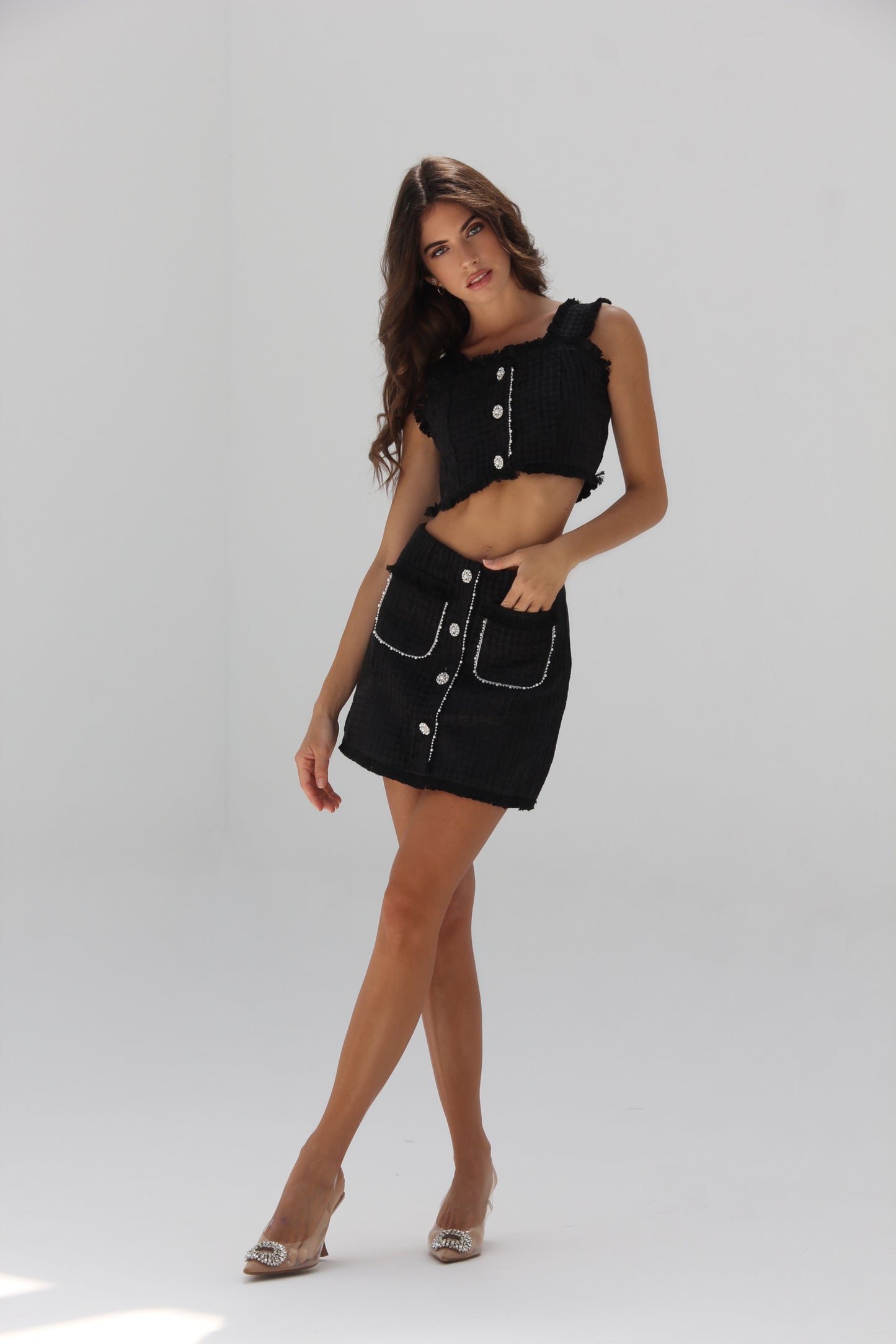 Juliana Tweed Set Noir