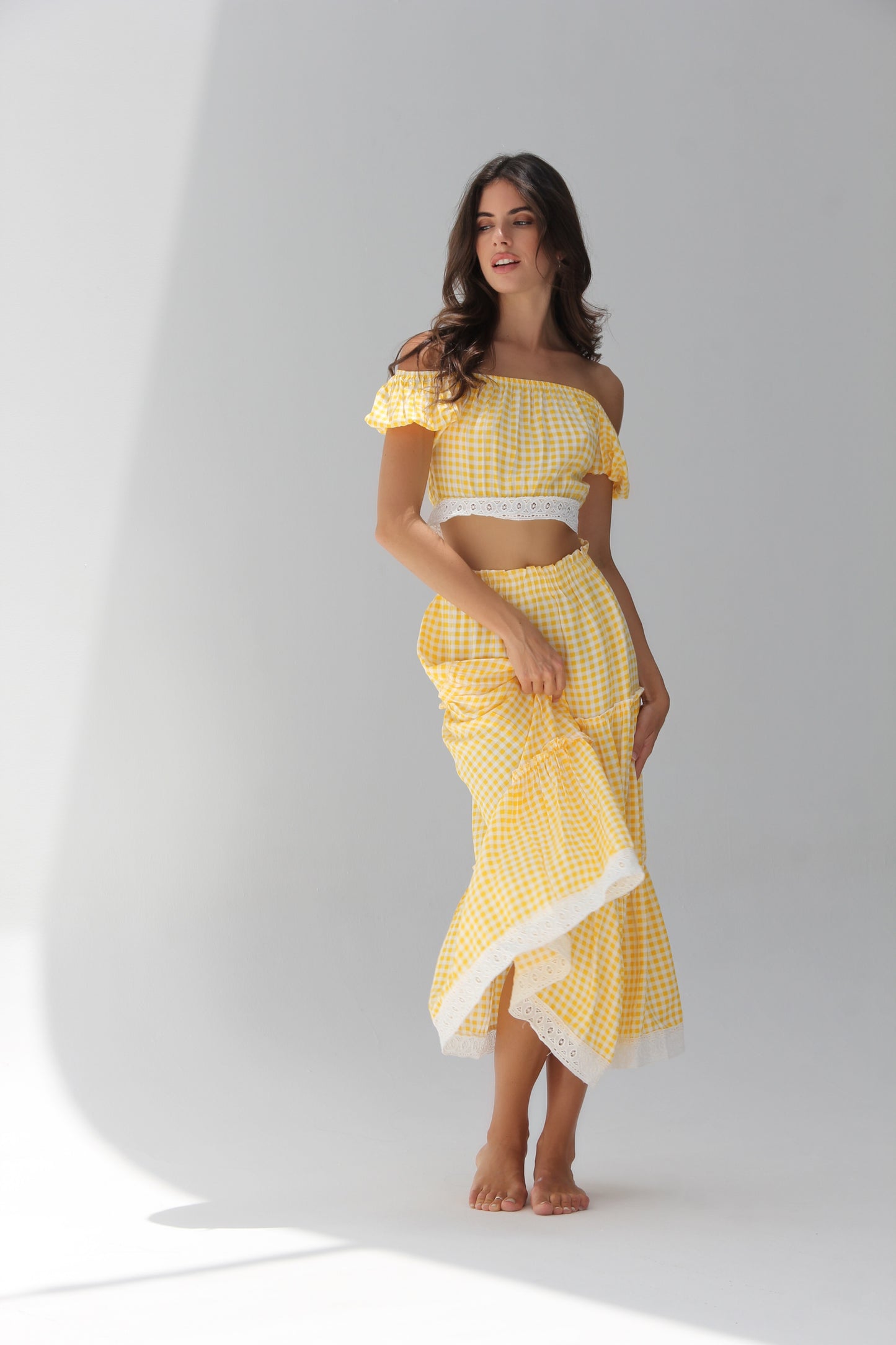 Jaune Lace Set