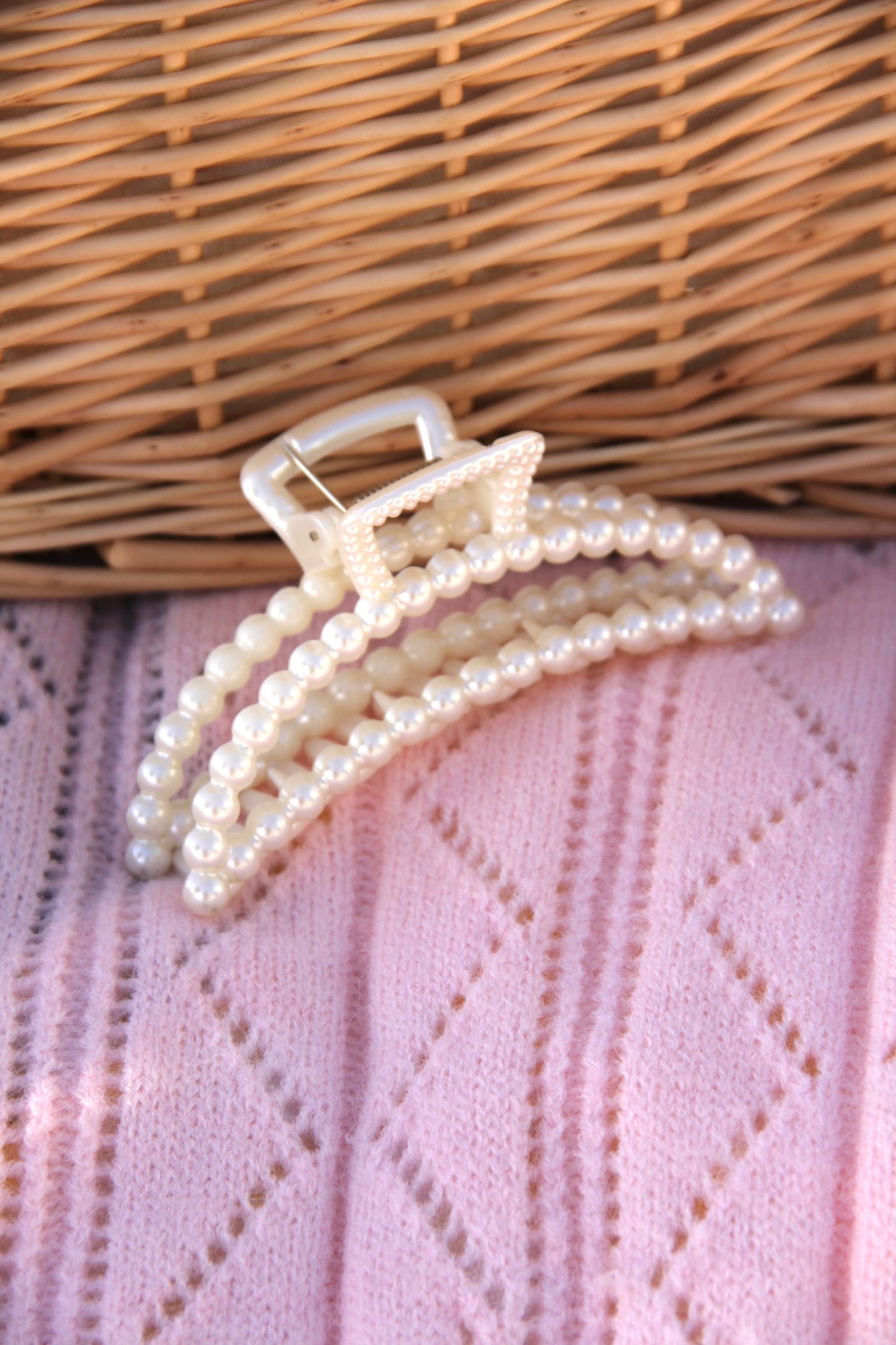 Pearl Moon Hair Clip
