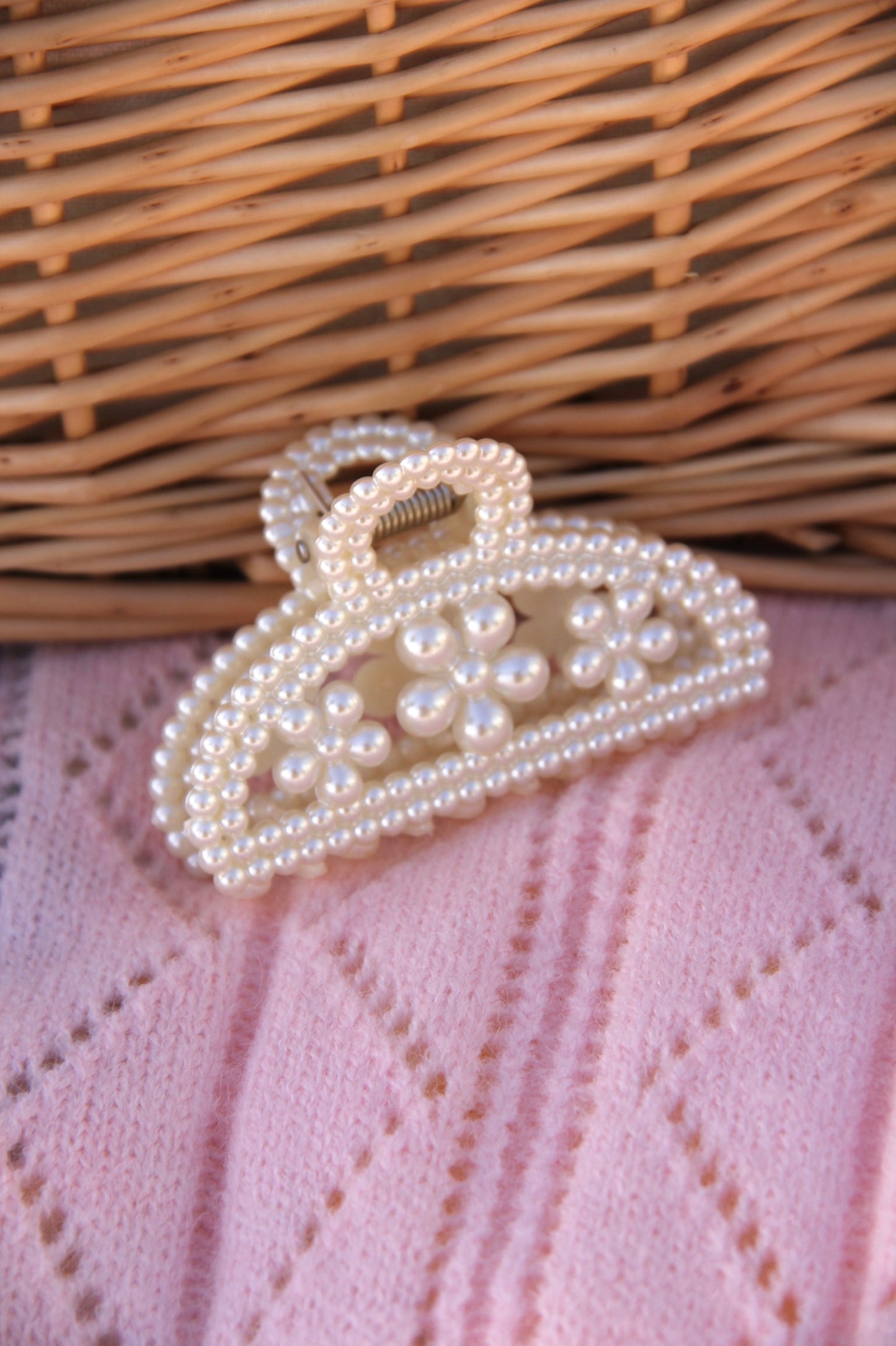 Pearl Flower Hair Clip