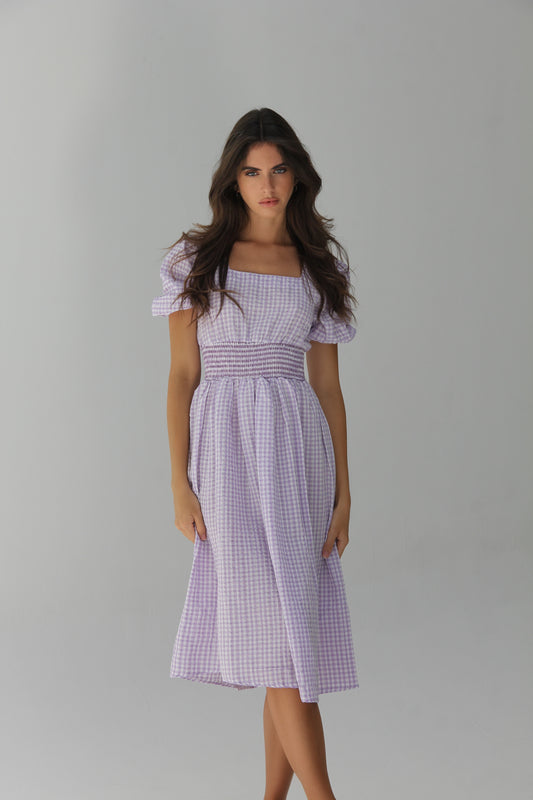 Lavender Midi Dress