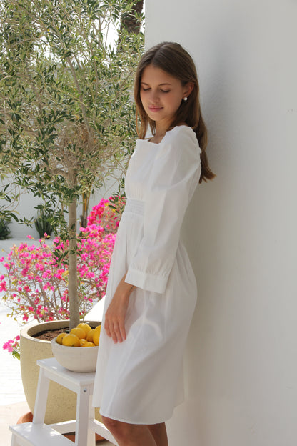 Dalia Dress White